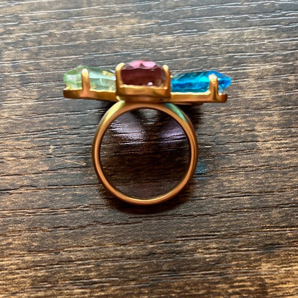 Coach Multicolor Flower Ring - image 5